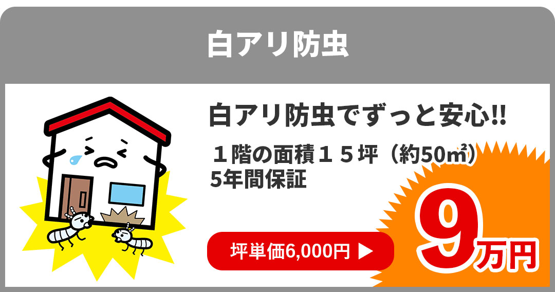 白アリ防虫